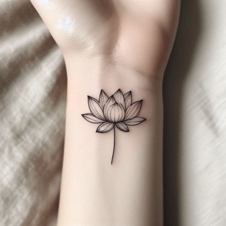 lotus flower tattoo