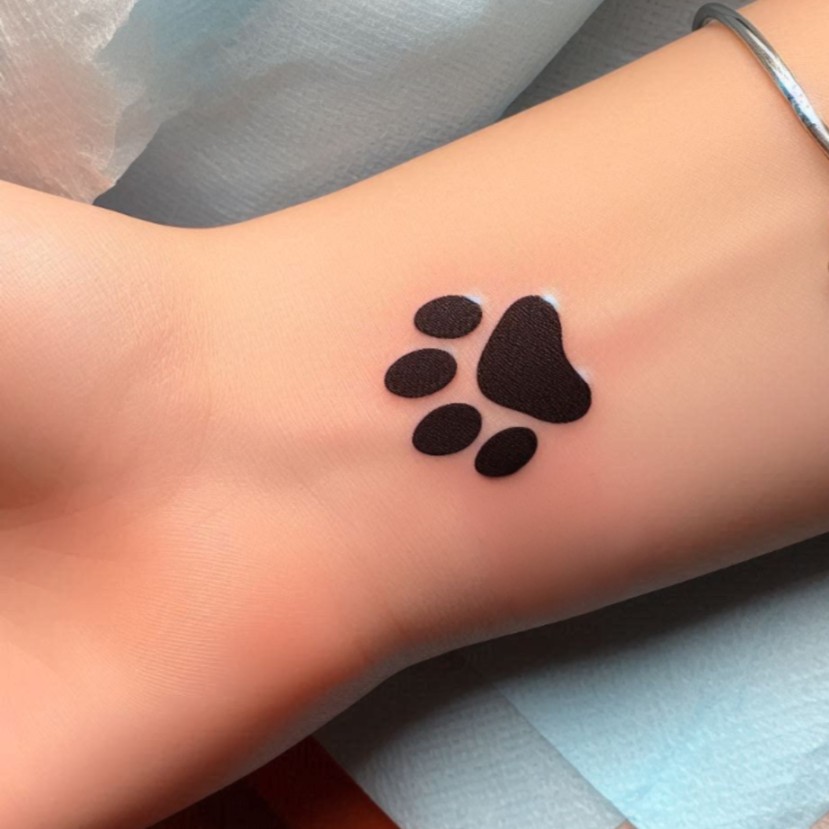 paw tattoo design