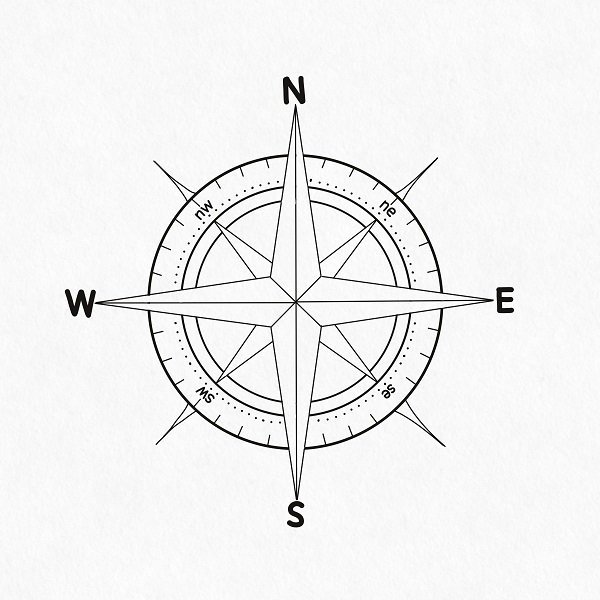 compass tattoo design