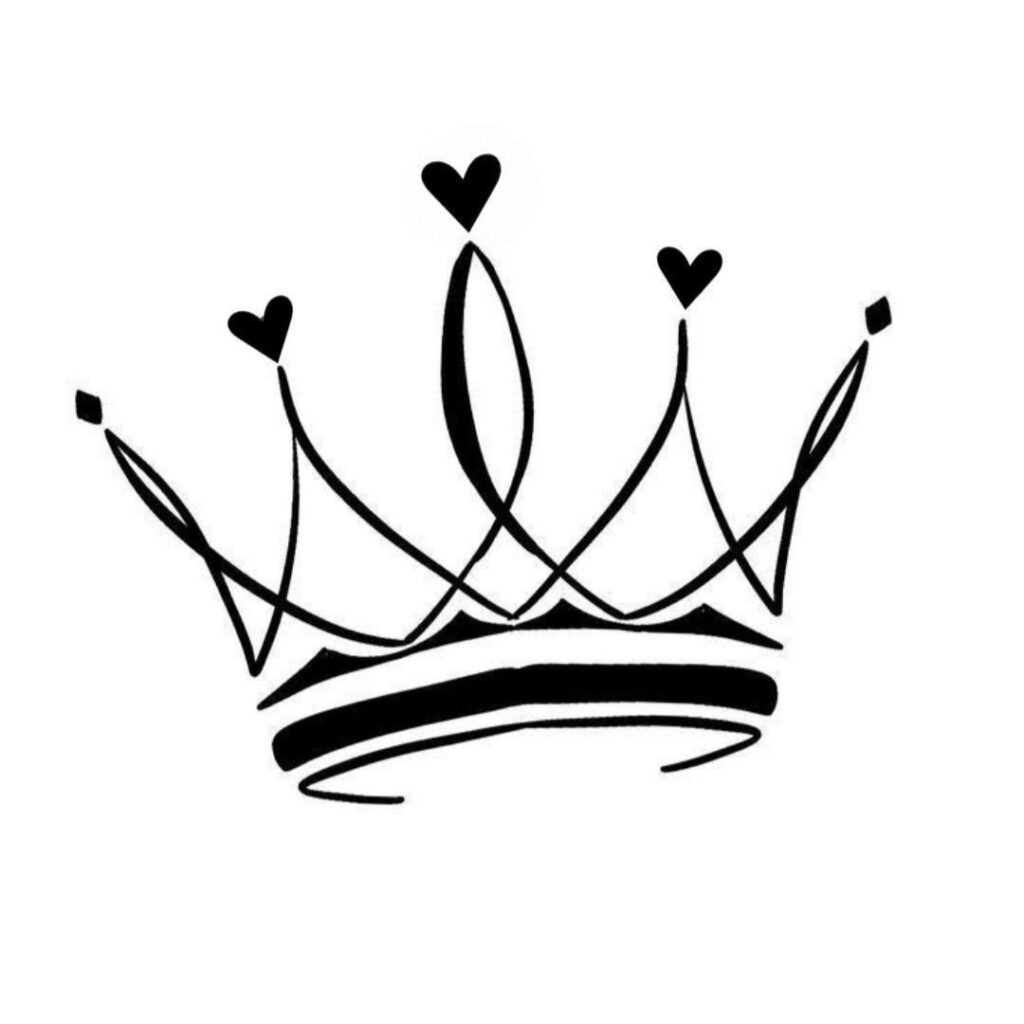 crown tattoo design for women