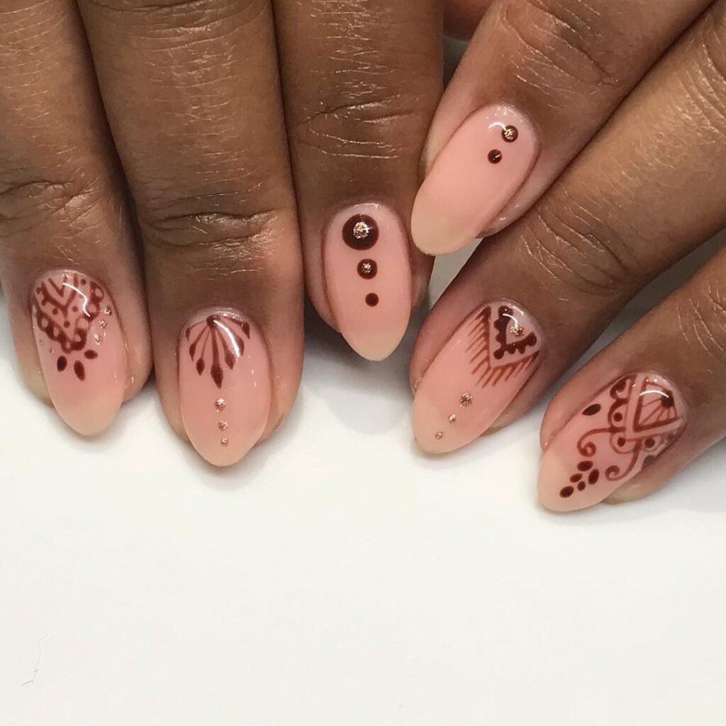 diwali party nail ideas