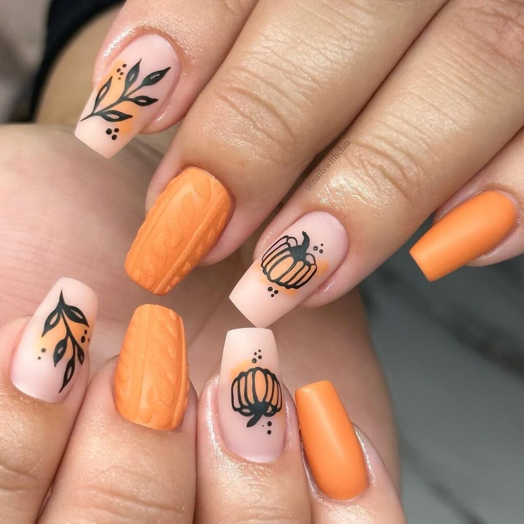 autumn nail arts