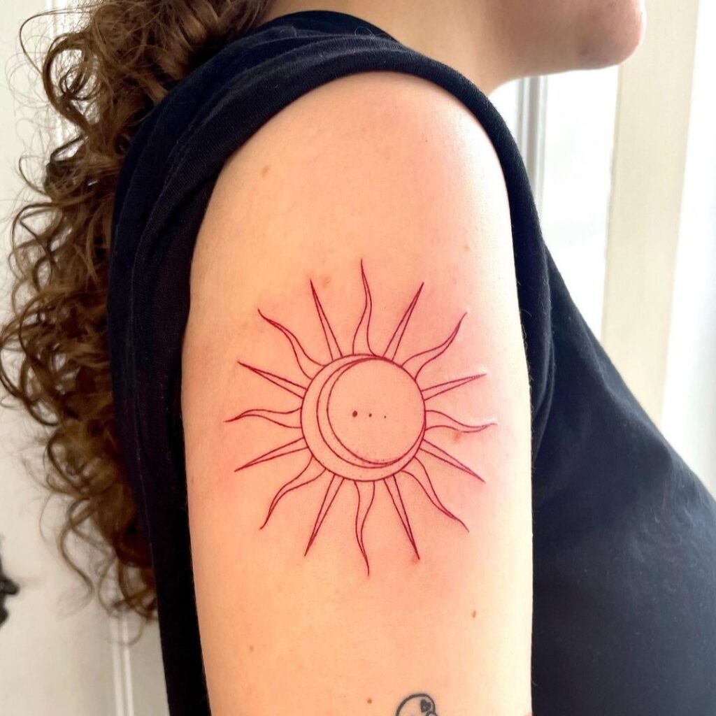 sun tattoo