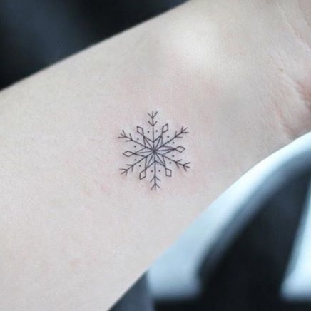 snowflake tattoo