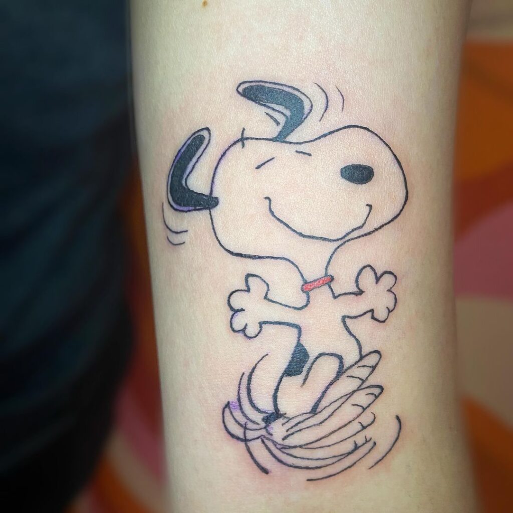 dancing snoopy tattoo