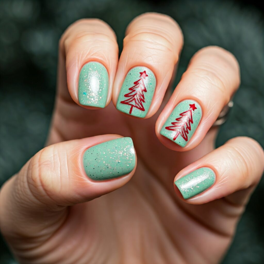 diy Christmas nails