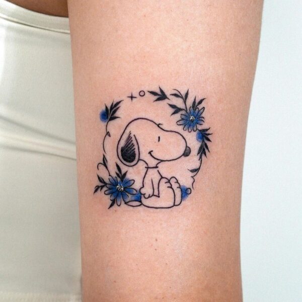 Snoopy Tattoo Ideas for Women: Unique, Charming and Adorable - Blissful ...