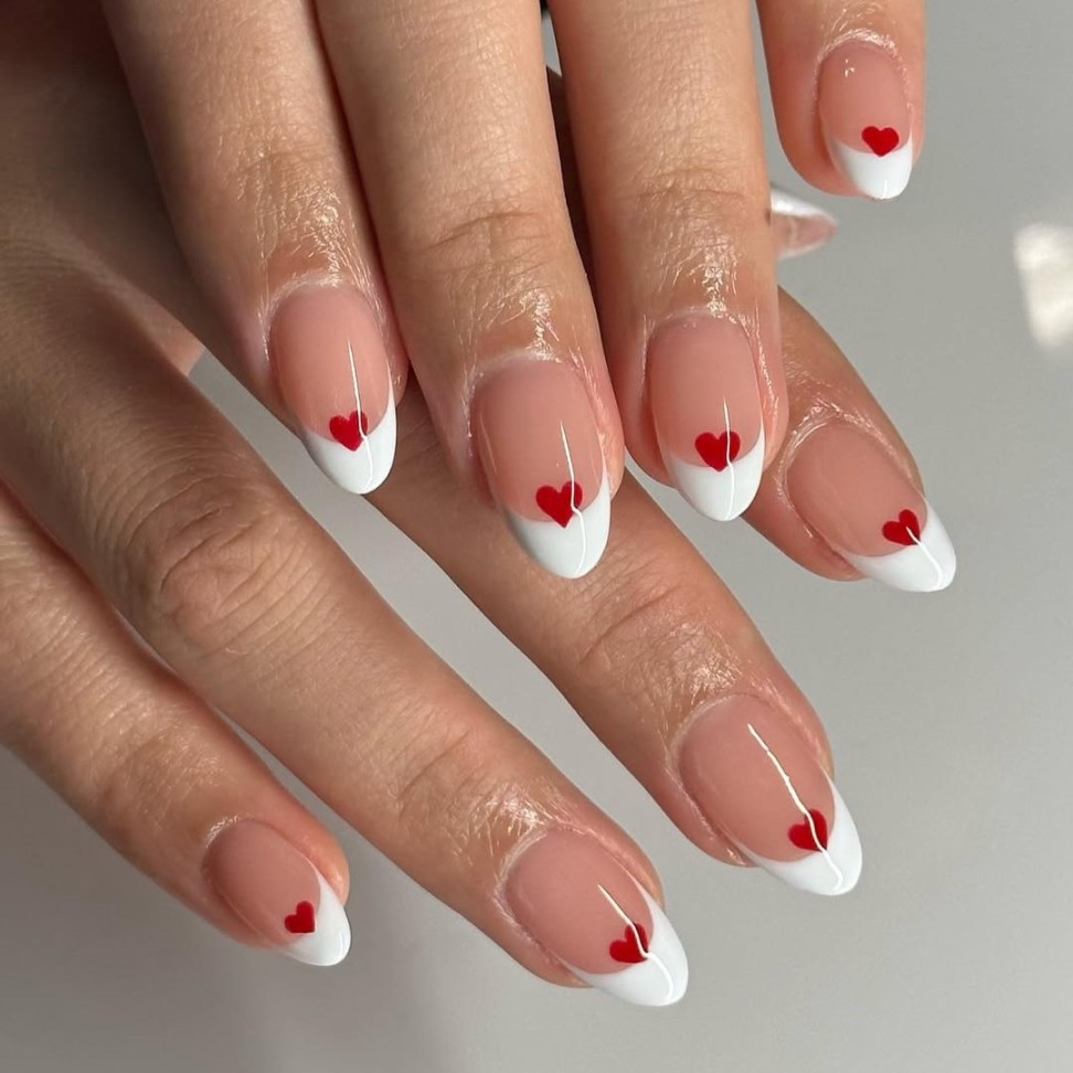 valentines nails idea