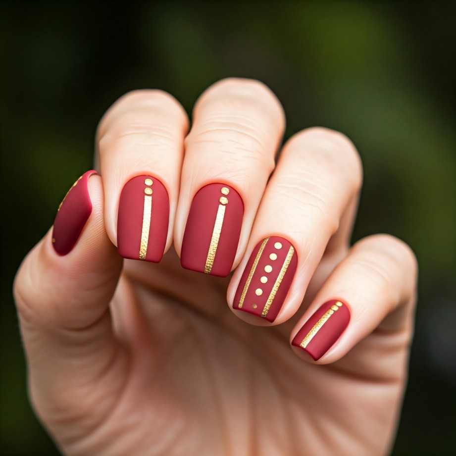 red valentines nails ideas